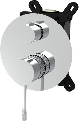 Allen Brau Смеситель для душа Priority 4.0 5.31C11-00 (с внутренней частью, 2 выхода) хром – фотография-2